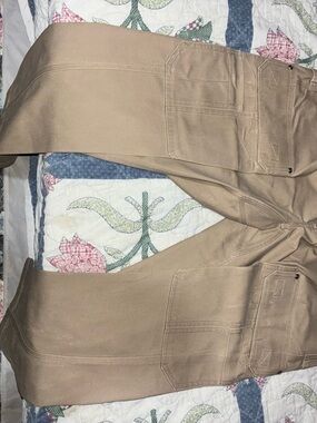 Duluth Trading Co Tan Flex Fire Hose Work Pants